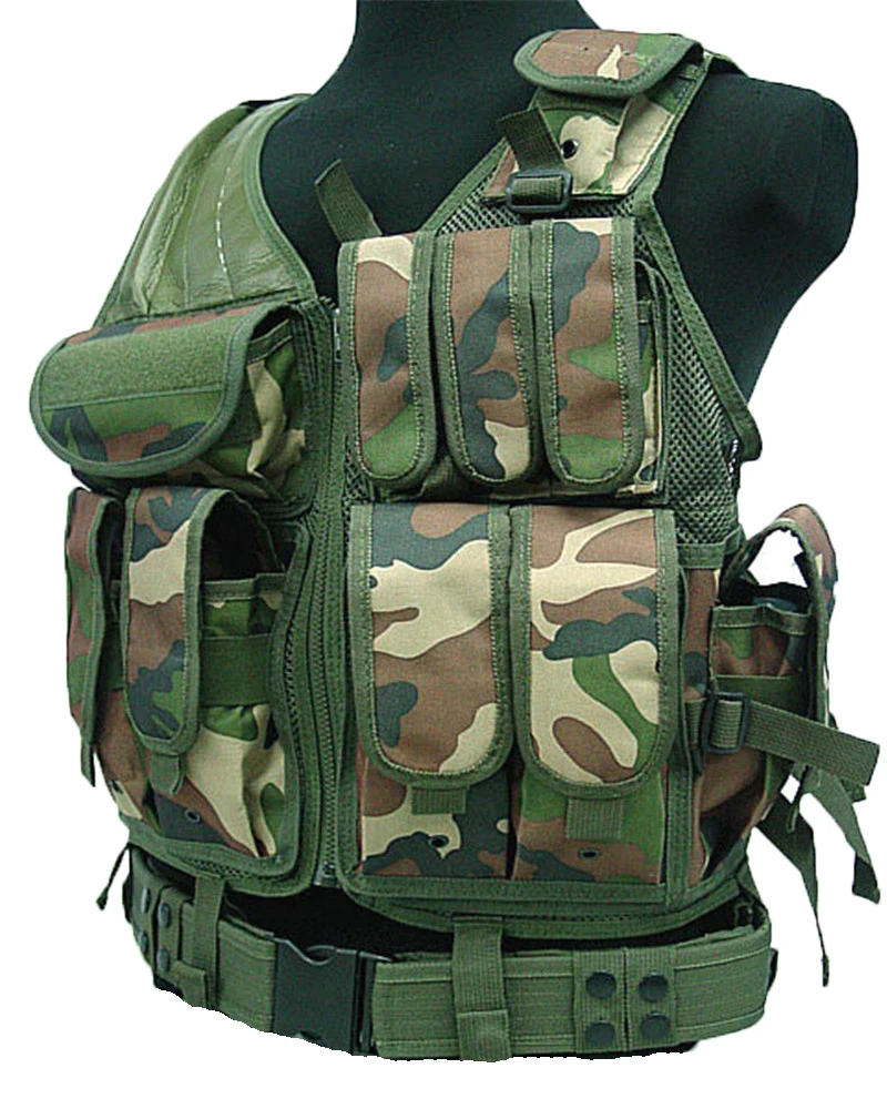MOLLE Nylon Combat Paintball Tactical Vest Outdoor Products Airsoft