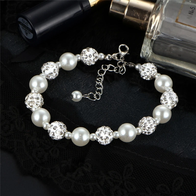 Креативный элегантный браслет с жемчугом и кристаллами, регулируемый браслет, женский роскошный популярный браслет для свадьбы, невесты, подружек невесты, ювелирные изделия