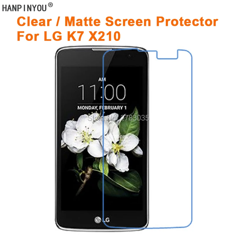 

For LG K7 X210 X210DS 5.0 Inch Clear Glossy /Anti-Glare Matte Screen Protector Protective Film Guard (Not Tempered Glass)