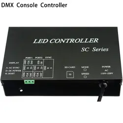 Светодио дный контроллер работа с DMX512 консоли занимают 7 каналов поддерживает десятки чипы WS2812 WS2811 контроллер полосы контроллер