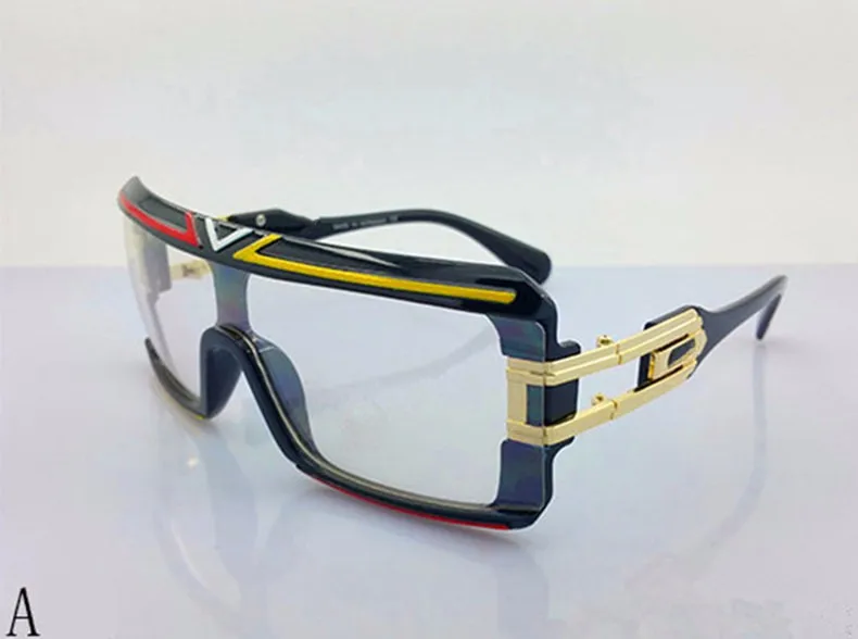 New CZ Brand Retro Male Sun Glasses Square Frame Goggles Clear Gradient Grey Lens Men Sunglasses Oversize Luxury Logo CZ4024
