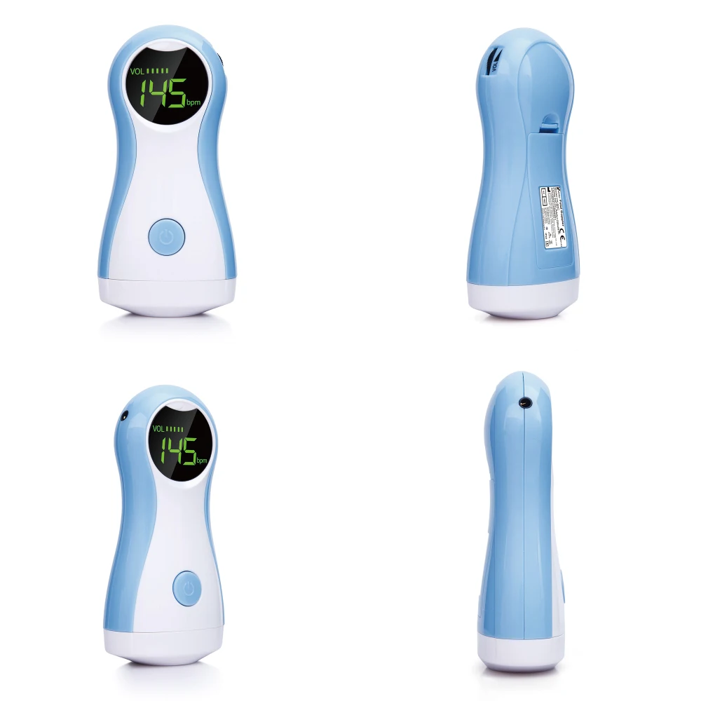 Фетальный допплер детский монитор ЖК-дисплей портативный детский монитор сердечного ритма с наушниками YK-90C для беременных женщин