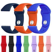 22 мм 20 мм силиконовый ремешок для samsung Galaxy 46 мм 42 мм gear S3 S2 классический спортивный ремешок для Huami Amazfit Bip huawei Watch 2 GT