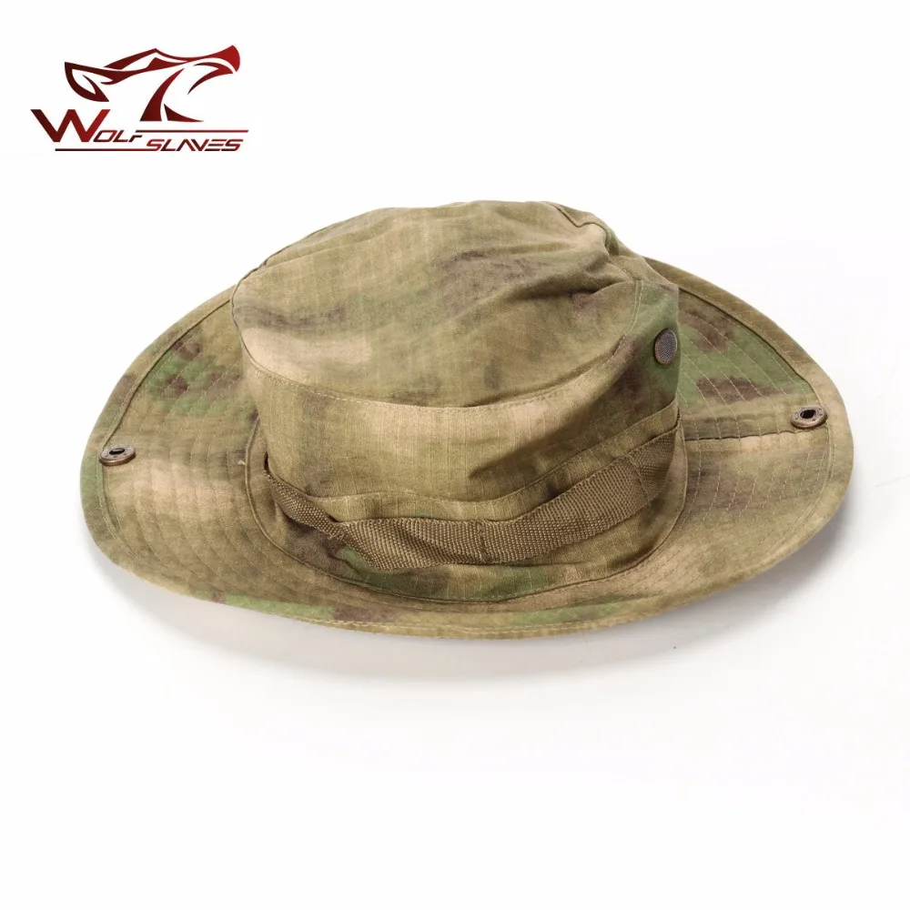 

WOLFSLAVES Tactical Airsoft Round Hat Military Camouflage Hunting Cap for Men Women Hunting Accessories