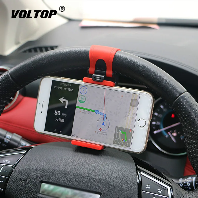

Universal Car Camera Steering Wheel Clip Phone Holder for IPhone 8 7 7Plus 6 6s Samsung Xiaomi Huawei Mobile Phone GPS