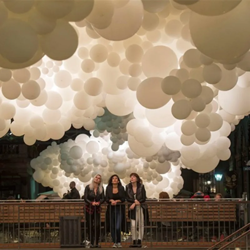 

5/10/12/36inch Giant White sea of Clouds Round Balloons Wedding Macaron Balloons Arch Birthday Party Decoration