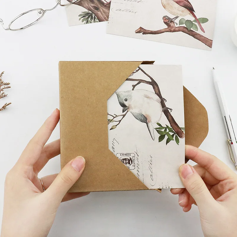 

30pcs bird stamp style card multi-use as Scrapbooking party invitation DIY Decoration gift card message card postcard