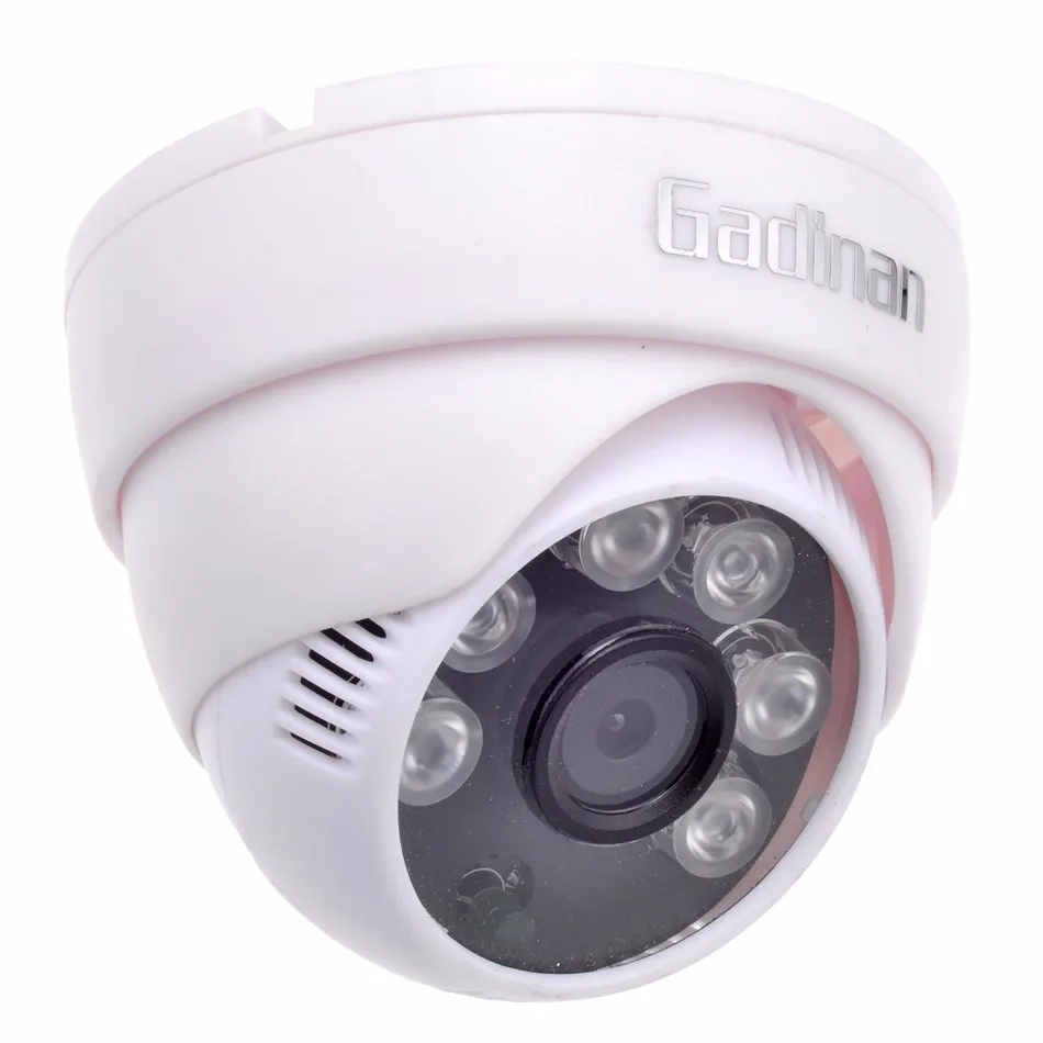 Gadinan CMOS 800TVL/1000TVL 2,8 мм объектив безопасности ИК 6 светодиодов CCTV внутренняя камера ночного видения наблюдения HD купольная камера