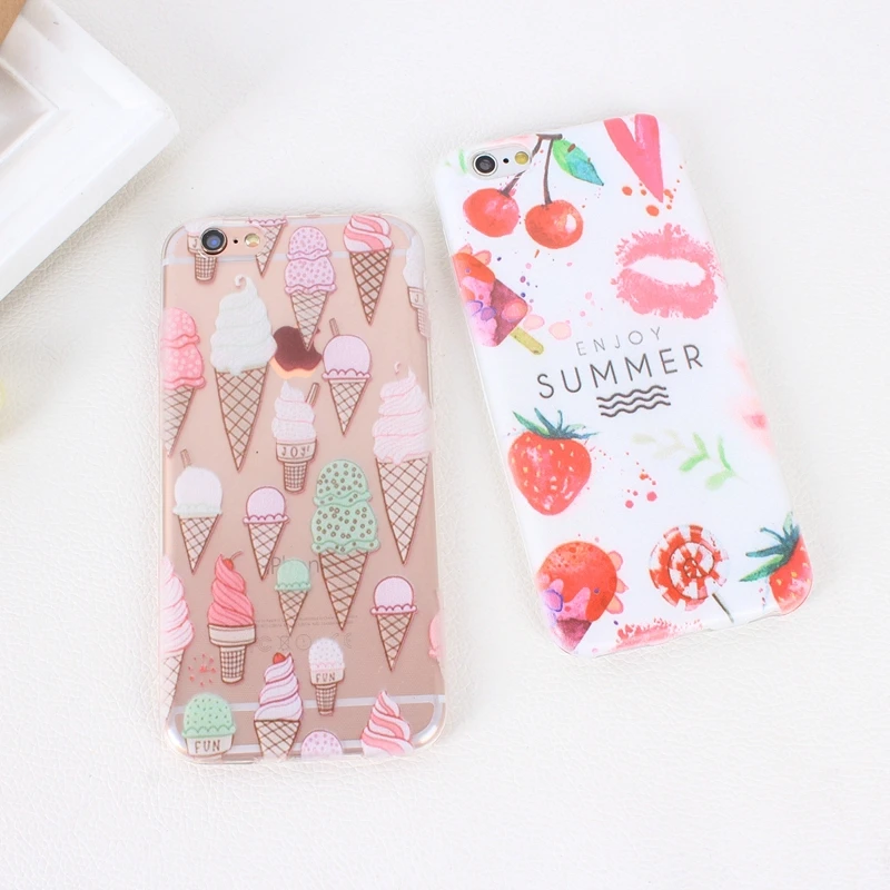 Color Macarons cake Design Fashion soft TPU Phone Cases For iPhone 6 6s TPU Fundas Cover for iPhone SE 5 5s 5G phone bags (8)