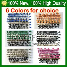 Fairing bolts full screw kit For SUZUKI GSXR600 06-07 GSXR 600 600 GSX R600 GSX-R600 K6 06 07 2006 2007 7E255 Nuts bolt screws