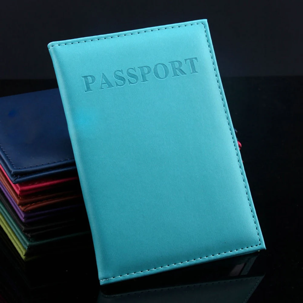 Горячая мода искусственная кожа дорожный Паспорт ID-карты чехол для кредитной карты держатель, чехол, Органайзер