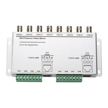 MOOL 8 Channel Passive Video CCTV Transmitter Balun BNC Female RJ45 Cat5 UTP