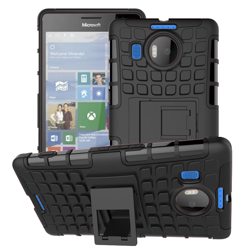 Силиконовый чехол подставка для Nokia Lumia 540 жесткий пластиковый на мобильный