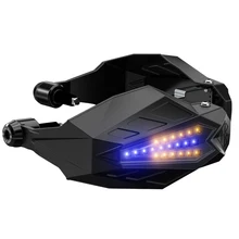 Мотоцикл Handguard Универсальный руль протектор с светодиодный Ламповые ручки защита рук Защита от грязи велосипед плотины-доска защита от пыли и ветра
