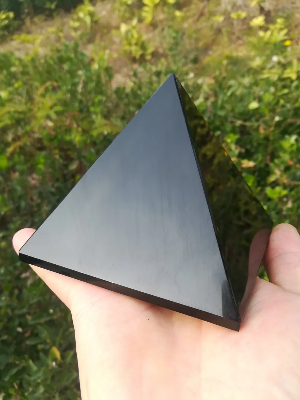 Black Obsidian Healing Pyramid 4-10cm #3