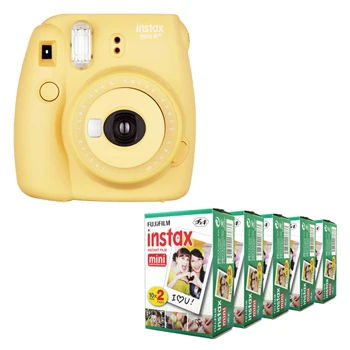 Fujifilm Instax Mini 8 Plus 8+ мгновенная камера+ Fuji Instax Mini White Edge мгновенная пленка - Цвет: Honey