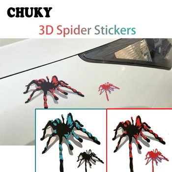 

CHUKY Car Styling Spider Stickers 3D Design For Ford Focus 2 VW Passat B6 B5 B7 B8 Toyota Avensis Skoda Rapid Fabia Accessories