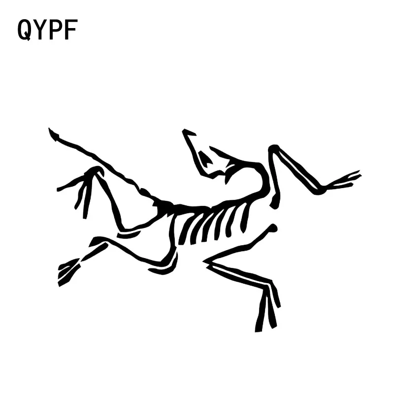 QYPF 17 5*11 5 см самый крутой скелет динозавр птица животное автомобильная наклейка