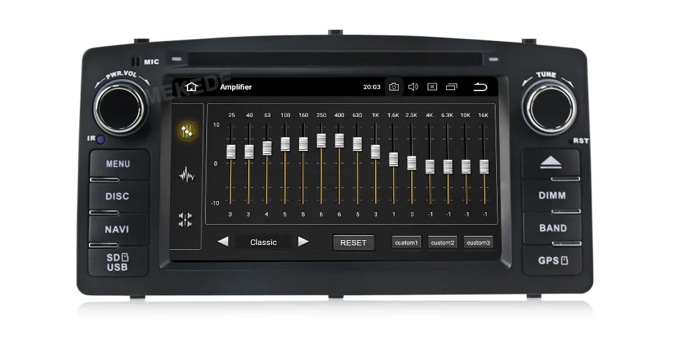 Top IPS DSP Android 9.0 4+64G car multimedia dvd player For Toyota Corolla E120 BYD F3 with GPS navigation radio stereo audio WIFI 42