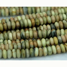 Натуральный желтый желтая яшма Rondelle Свободные камень Малый Бусины Fit ювелирные изделия DIY ожерелья для мужчин или браслеты 1" 03244