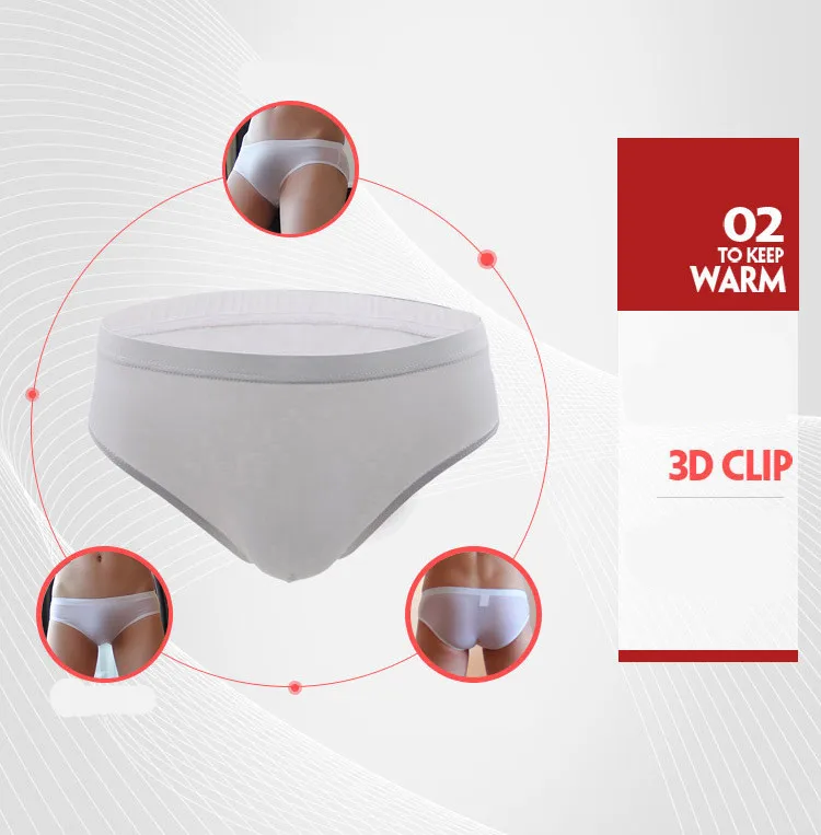 Description Picture 4 of itemNew men's ice silk panties e a trace of ultra-thin silky breathable translucent low waist briefs comfortable cool underwear male