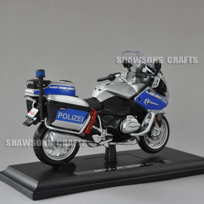 Литая модель игрушки Maisto 1:18 R1200 R 1200 RT полицейский Мотоцикл миниатюрный велосипед копия