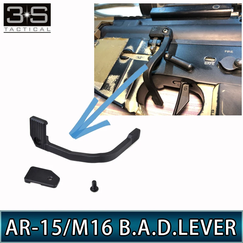 

Tactical AR-15/M16 Enhanced Bad Lever MAP Bolt Catch Extender Release Lever Ambidextrous Mount-On Side Plate