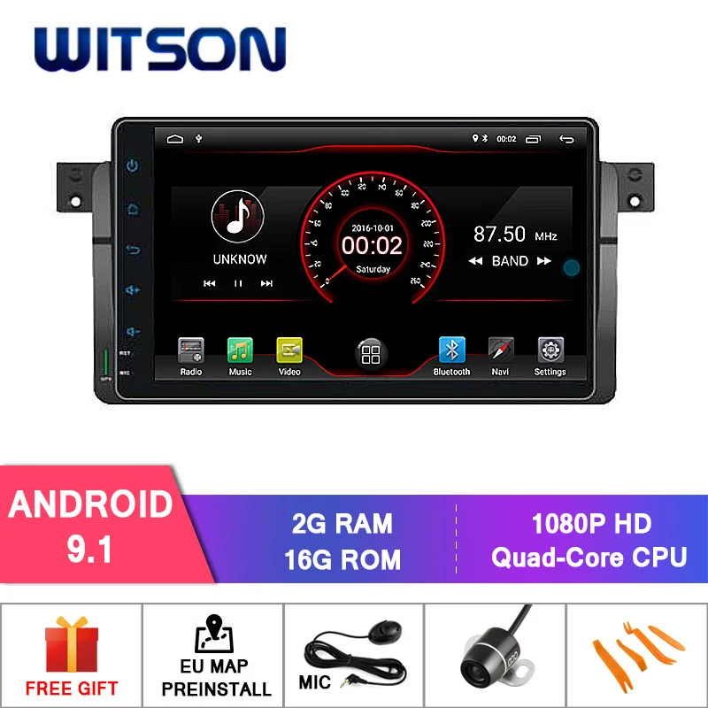WITSON Android 9,1 автоматический dvd GPS для BMW E46 сенсорный экран автомобильный dvd аудио система Зеркало Ссылка/DAB/OBD/TPMS/DVR/Wifi/4G поддержка