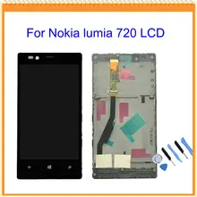 For Nokia Lumia 720 LCD Display with Touch Screen Digitizer Assembly with frame + Tools Free Shipping
