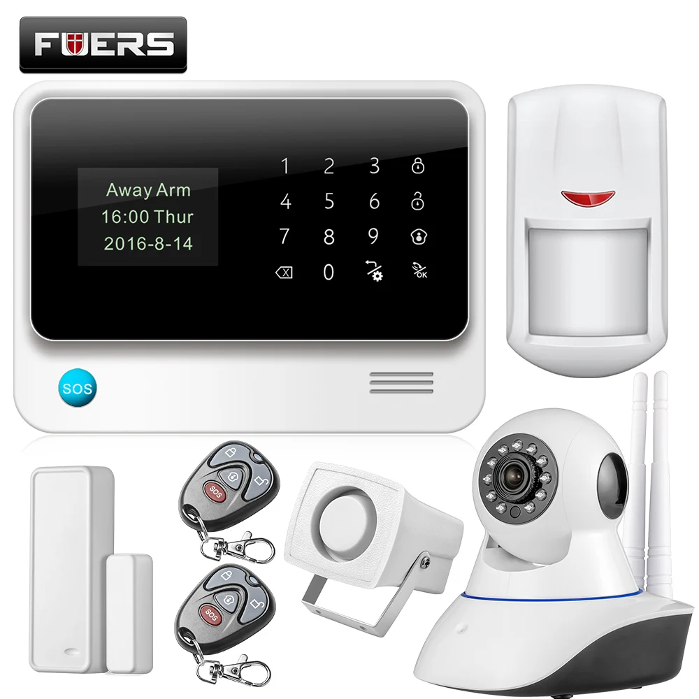 bilder für Fuers Spanisch/Russisch/Englisch/Französisch WiFi GSM Hause Alarmanlage Security Kit HD IP Kamera GSM Alarm System bilder für Fuers Spanisch/Russisch/Englisch/Französisch WiFi GSM Hause Alarmanlage Security Kit HD IP Kamera GSM Alarm System