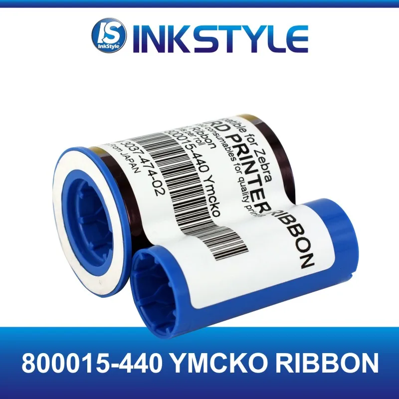 Compatible Zebra 800015 440 YMCKO Color Ribbon 200 images for Zebra