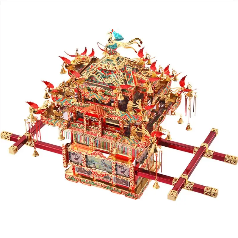 

3D Bridal Sedan Model Kits DIY Metal Jigsaw Puzzle Laser Cutting Construction Children Toys Gift