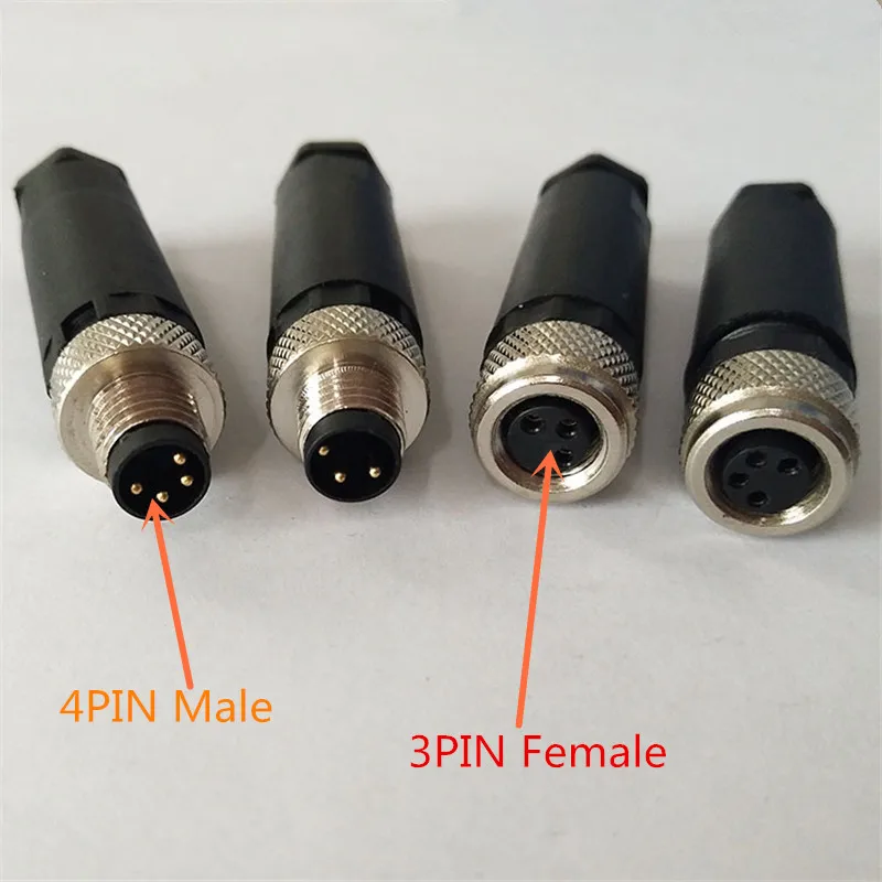 1PCS YT2218 M8 waterproof aviation plug female/male 3PIN 4PIN sensor