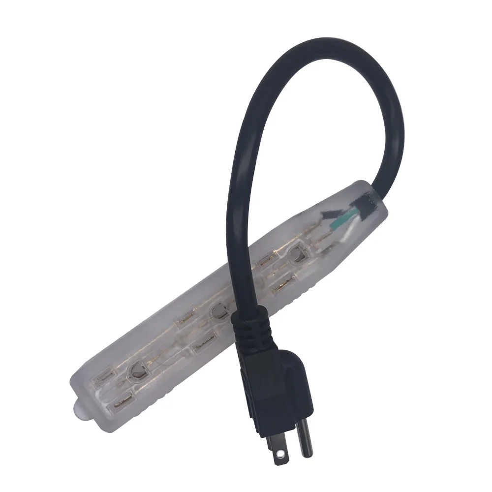 JORINDO 1.83M/6FT,NEMA 5-15P  3 * 5-15R   ̺, 3  ÷ ÷-  ڵ, UL , 15A/125V