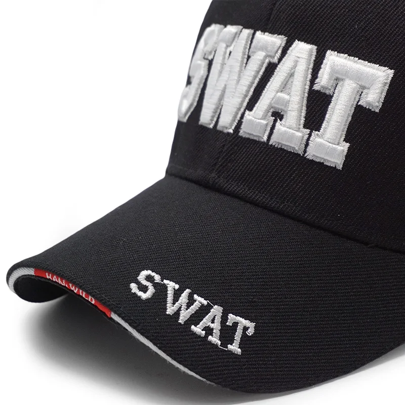 Новая мужская тактическая бейсбольная кепка SWAT вышивка письмо Snapback шляпа папы костяная мужская летняя спортивная армейская солнцезащитная Кепка Дальнобойщик черная Gorras