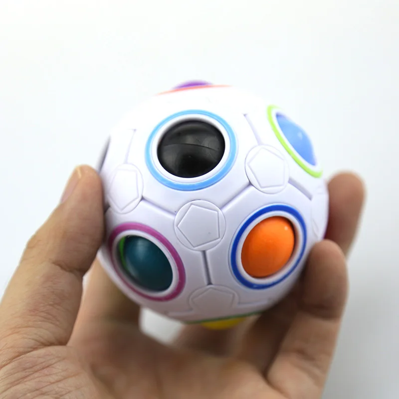 2017 Горячая сферические Cube радуга мяч Футбол Дети обучения Детские развивающие Игрушечные лошадки кубики ГМП для взрослых