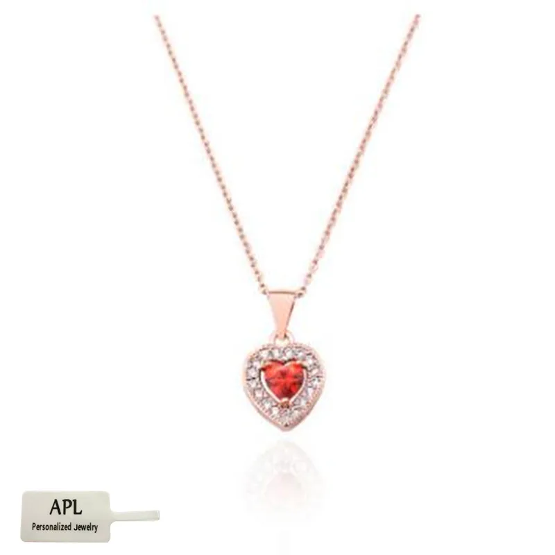 

APL - Fashionable Elegant Love Necklace Taoxin Lady pendant rose gold titanium steel clavicle Necklace boutique jewelry
