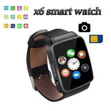 Smartwatch Bluetooth sim card camera Smart Watch x6 WristWatch digital sport watches for IOS Android phone wrist watch for men