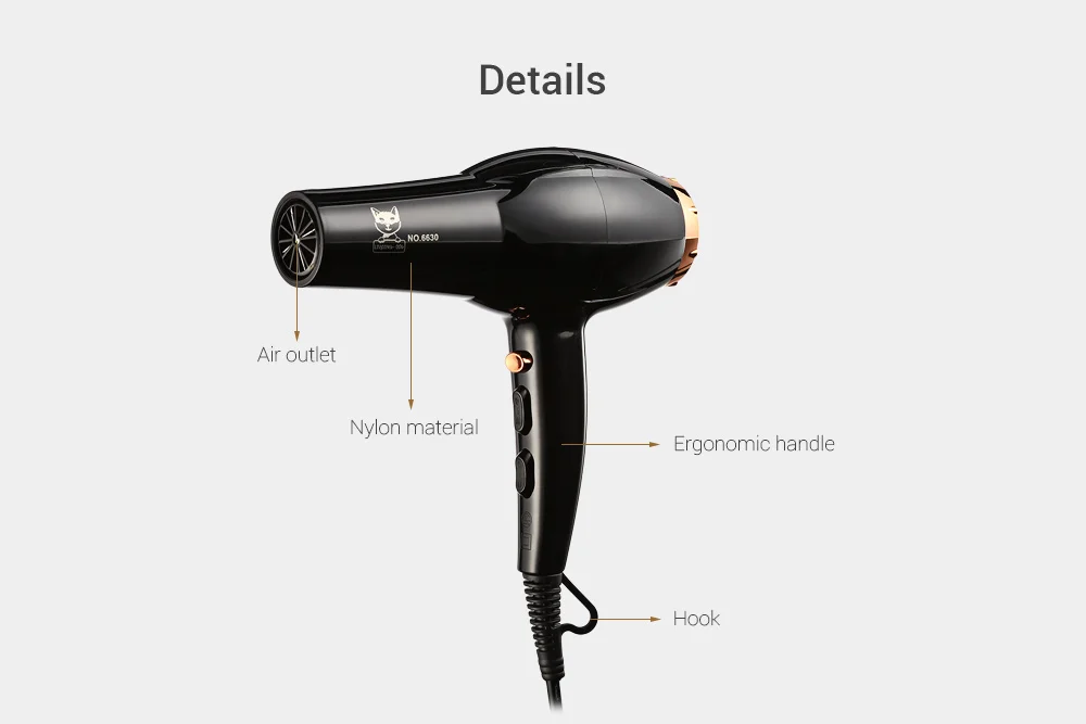 3000W Household Hair Dryer High Power Hot and Cold Wind 3000W Household Hair Dryer High Power Hot and Cold Wind