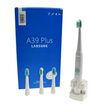 LANSUNG A39Plus Chargeable Electric Toothbrush Wireless Charge Ultrasonic Sonic Electric Tooth Brush 4 Heads Teeth Brush