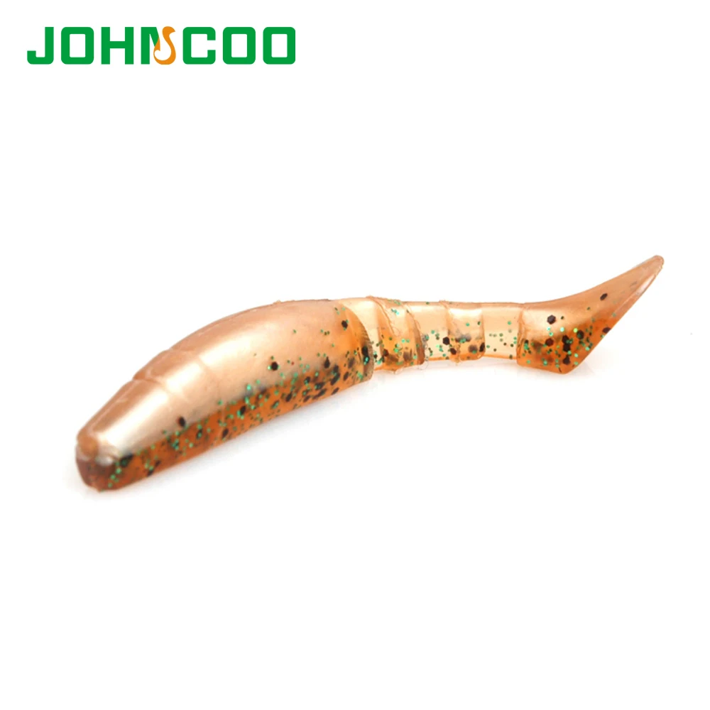 6 шт. мягкие рыболовные приманки JOHNCOO 75mm4.5g волшебные для рыбалки Червячные