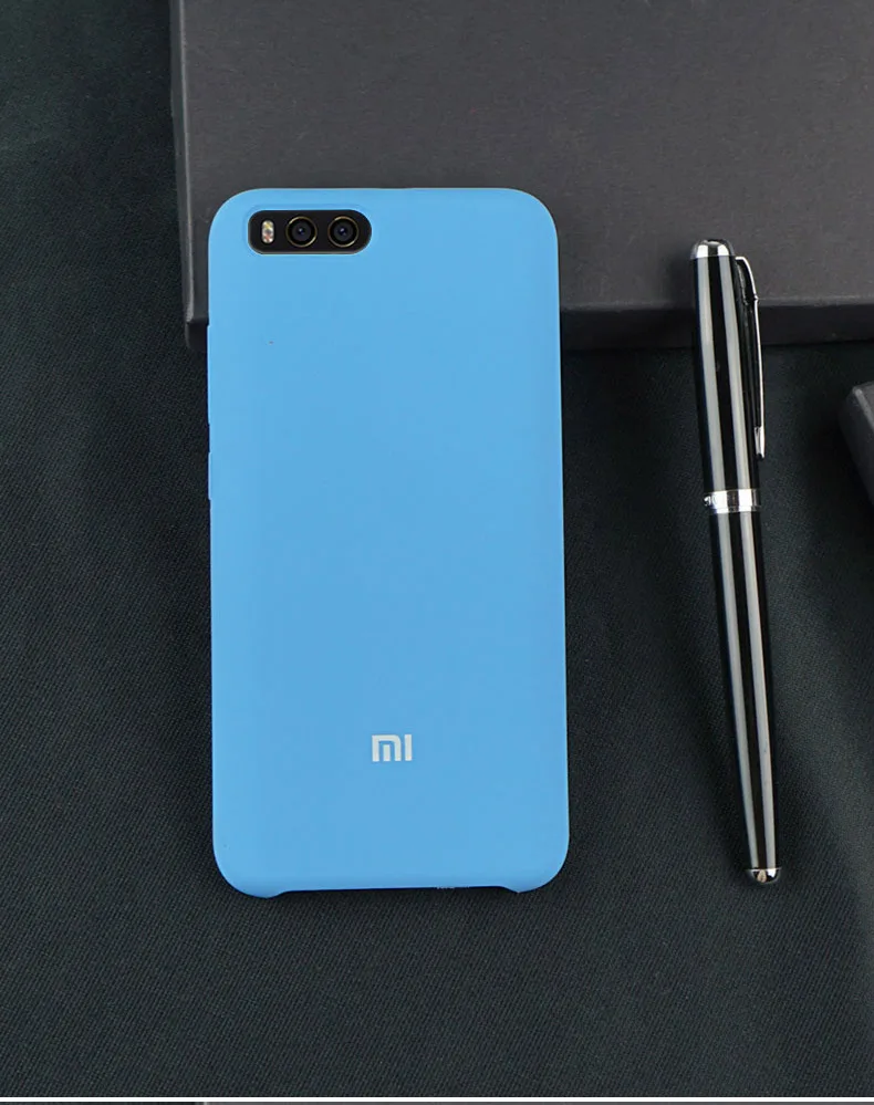 Чехол для xiaomi mi6, роскошный жидкий силиконовый чехол-накладка для xiaomi mi6 mi 6 funda - Цвет: Blue