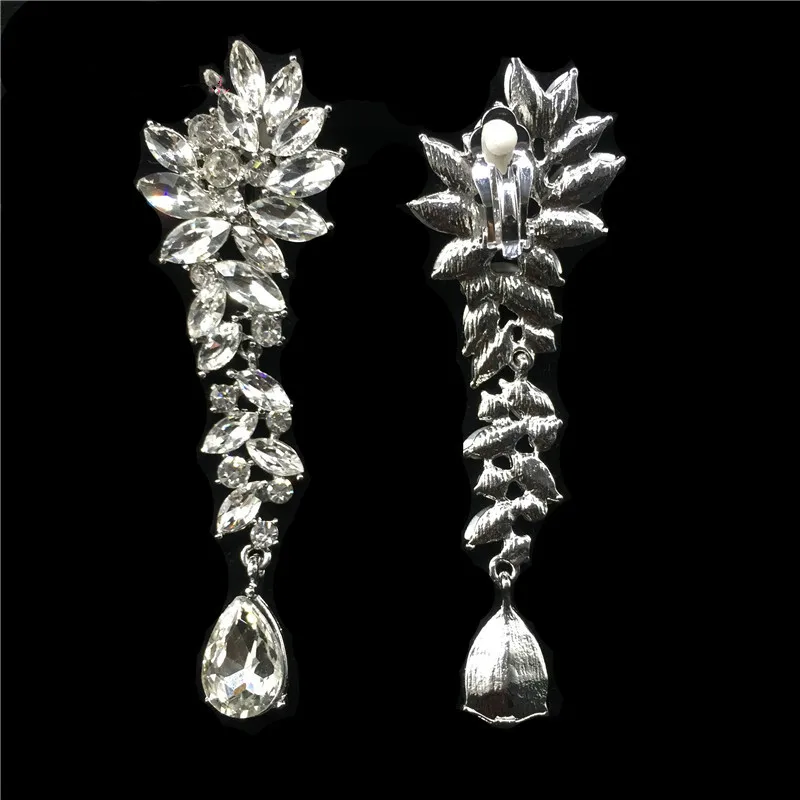 Fashion-Flower-Sparkling-Drop-Piercing-Earrings-and-ear-Earrings-Elegant-Charming-Wedding-Earrings-For-Women-Gift (2)