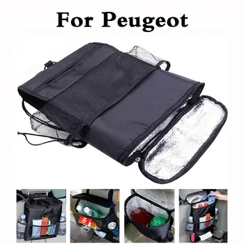 

New auto Car Seat Cover Organiser Cooler Multi Pocket storage bags styling For Peugeot 308 GTi 4007 4008 407 408 508 607 iOn RCZ