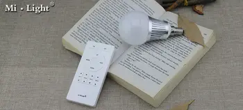 

[Seven neon]5pcs Mi-Light 2.4G AC86-265V E14 E27 5W white/warm white 5630 LED color temperature Dimmable LED Bulb LED spot light