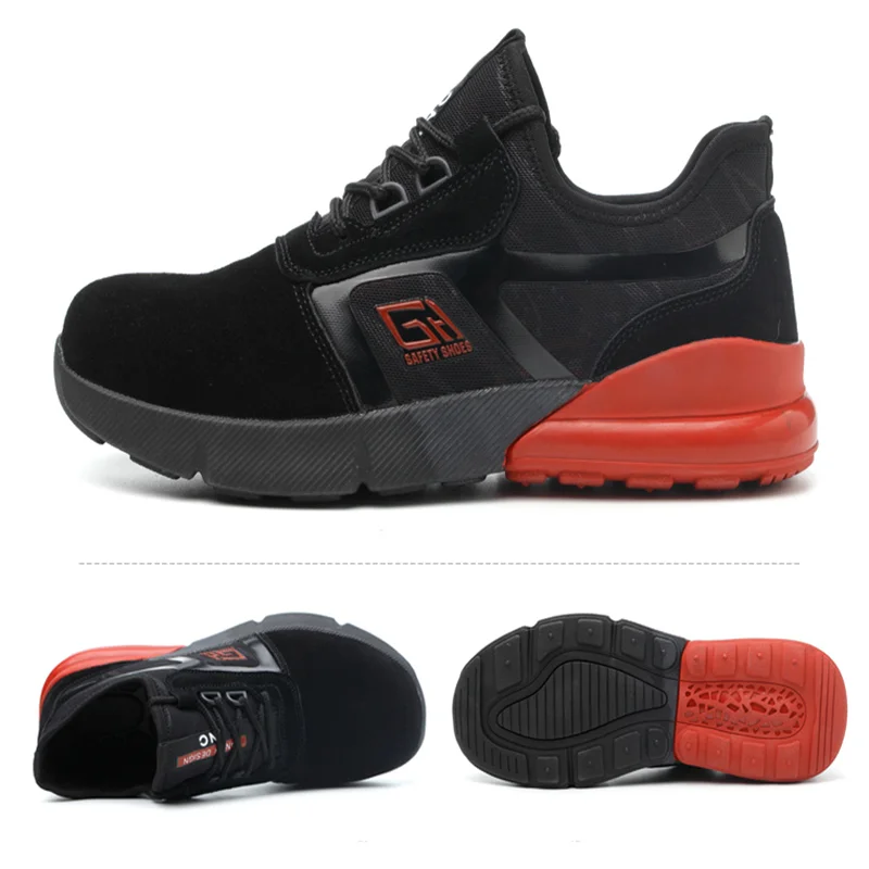 

New Men Women Plus Size Outdoor Steel Toe Cap Work Safety Boots Shoes Men Brand Designer Army Puncture Proof Military Boots