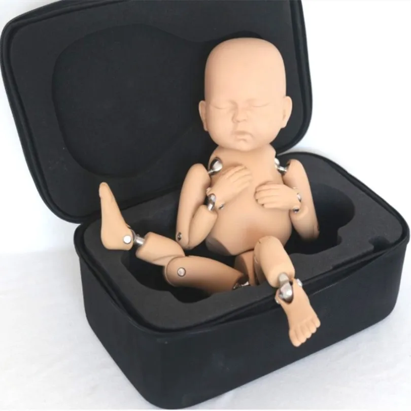 posing baby doll for photography