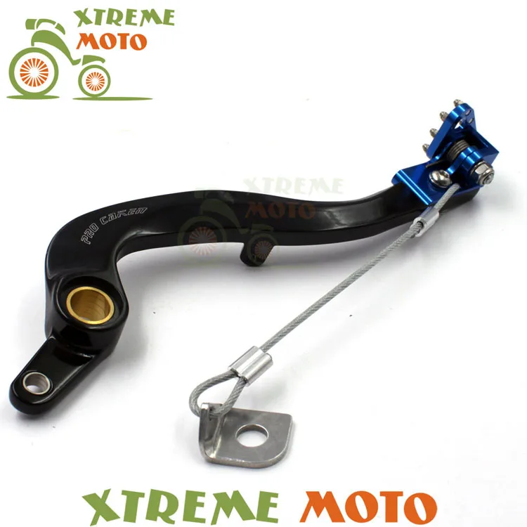 

CNC Billet Forged Flexible Blue Rear MX Foot Brake Lever Pedal For Yamaha YZ450F 2010-2016 Motocross Dirt Pit Bike Off Road