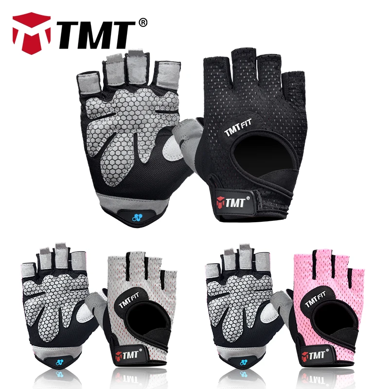 TMT дышащие спортивные перчатки для бодибилдинга Тяжелая атлетика гантель для тренировок тренировки йоги защита рук для мужчин и женщин