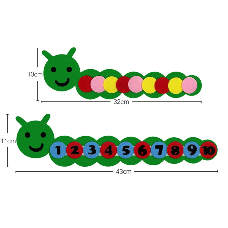 Игрушки для детей Забавный номер гусеница детские игрушки DIY ремесла обучение в детском саду помощь Руководство Diy вязання одежда